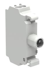 Leuchtdiode LED weiß, 12-30V AC/DC, Federanschluss