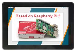 Touchscrren 10,1 LCD Display,Raspberry Pi 5 Prozessor,1xEthernet,2xUSB 3, 5V DC USB C Versorgung