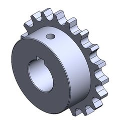 Kettenrad 16B1 17 Zähne - p = 25,4 x 17,02